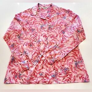 VINTAGE Alex Coleman Pink Floral Button-Up Blouse - in amazing condition